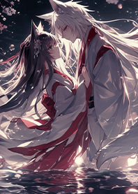 ⭐湖畔中誓言的狐狸戀人❤️