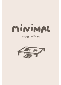 มินิมอล-โต๊ะน้ำตาล