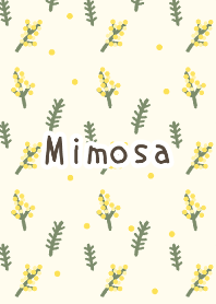 Cute mimosa flower theme.