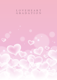 LOVE HEART GRADATION-Pink&White 15