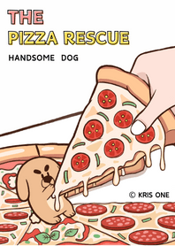 Handsome Dog - The pizza must survive