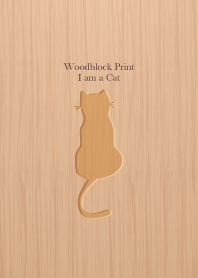 Woodblock Print Cat 37