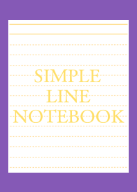 SIMPLE YELLOW LINE NOTEBOOK/PURPLE/YEL