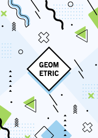 Full geometric Cornflower Blue