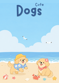 Cute Beach Dogs