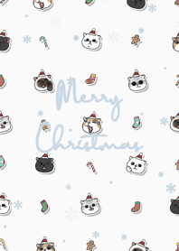 neko christmas1 / white