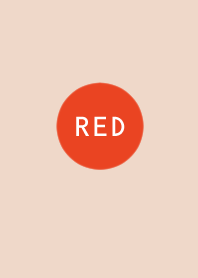 Red and beige. simple.
