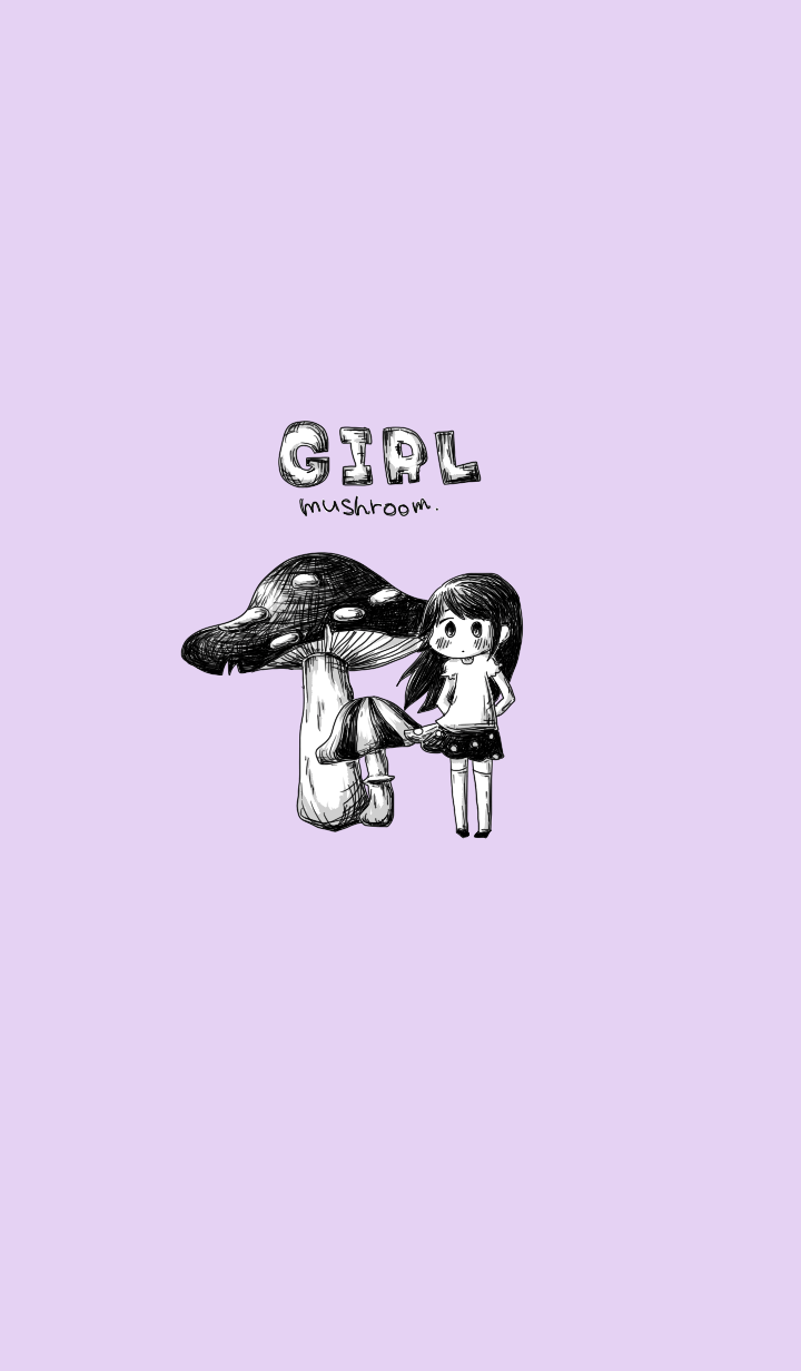 Girl and mushroom