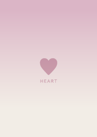 Simple Heart / Gradation / Pink Purple