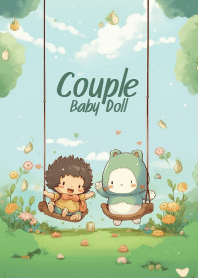 คู่รักแสนหวานเล่นชิงช้าในสวน 4