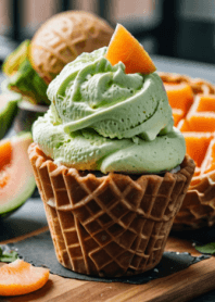 ICE CREAM-melon ice cream