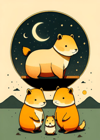 Ukiyo-e - Capybara 4E761E