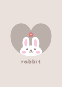 Rabbits3 Flower - beige