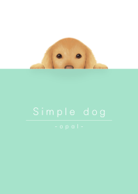 simple dog/opal green