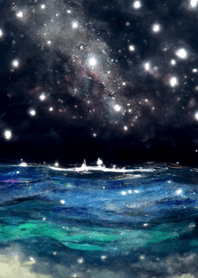 夜の月 月の海 #4jv2_5。