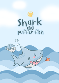 Shark and Puffer fish (edit)