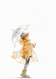 Pink Clear Umbrella Raincoat