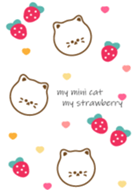 Cute cat & Strawberry 12