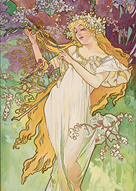 Mucha  The Four Seasons "Spring"
