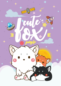 Fox Lovely Galaxy Purple