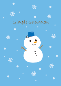 シンプルゆきだるま ＠冬特集