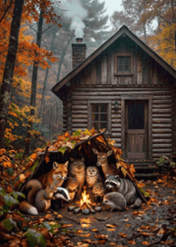 stampAI-autumn forest-psTANN