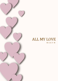 ALL MY LOVE - DUSKY PINK HEART 21