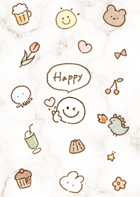 Smile and Marble2 brown03_2