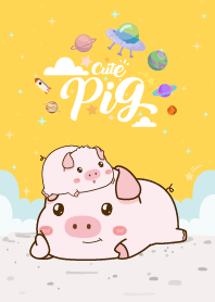 เจ้าหมูน้อยน่ารัก สีเหลือง