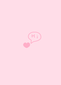simple pink heart theme1