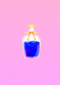 Happy little bottle pink red