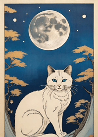 Cat under the Moon e19C87