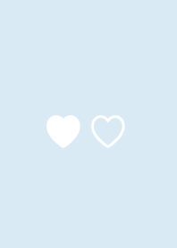 simple hearts / aqua wh
