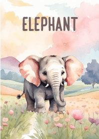 Elephant In Flower Theme