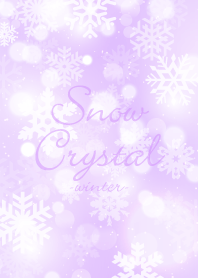 Snow Crystal Purple -winter-