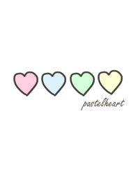The heart that a pastel has a cute