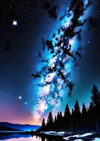 Noite Lua Universo 1Mljw