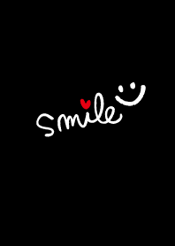 Smile heart smile-Black-joc