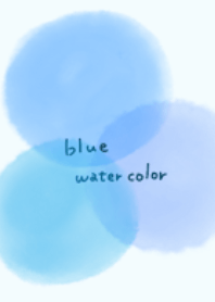 watercolor simple blue