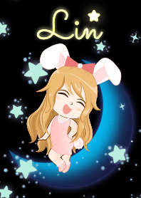 Lin is bunny girl on Blue Moon