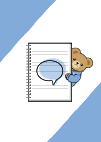 Teddy Bear[Stationery/BLUE]