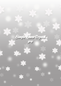 Simple Snow Crystal gray *