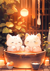 貓咪泡溫泉 2