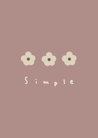 Cute flowers for adults. Dull pink.