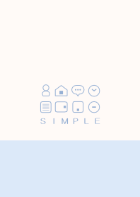 SIMPLE(beige blue)V.505b