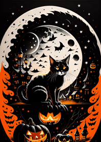 halloween cat d21499