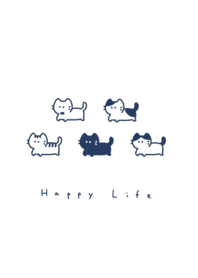 แมว | white navy