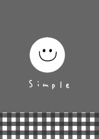 Black and check. Smile.