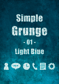 シンプル グランジ 01 ライトブルー
