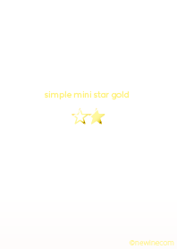 simple mini star gold